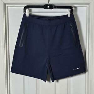 Malbon Golf Performance 2-1 Nylon Shorts Size Small Navy Blue